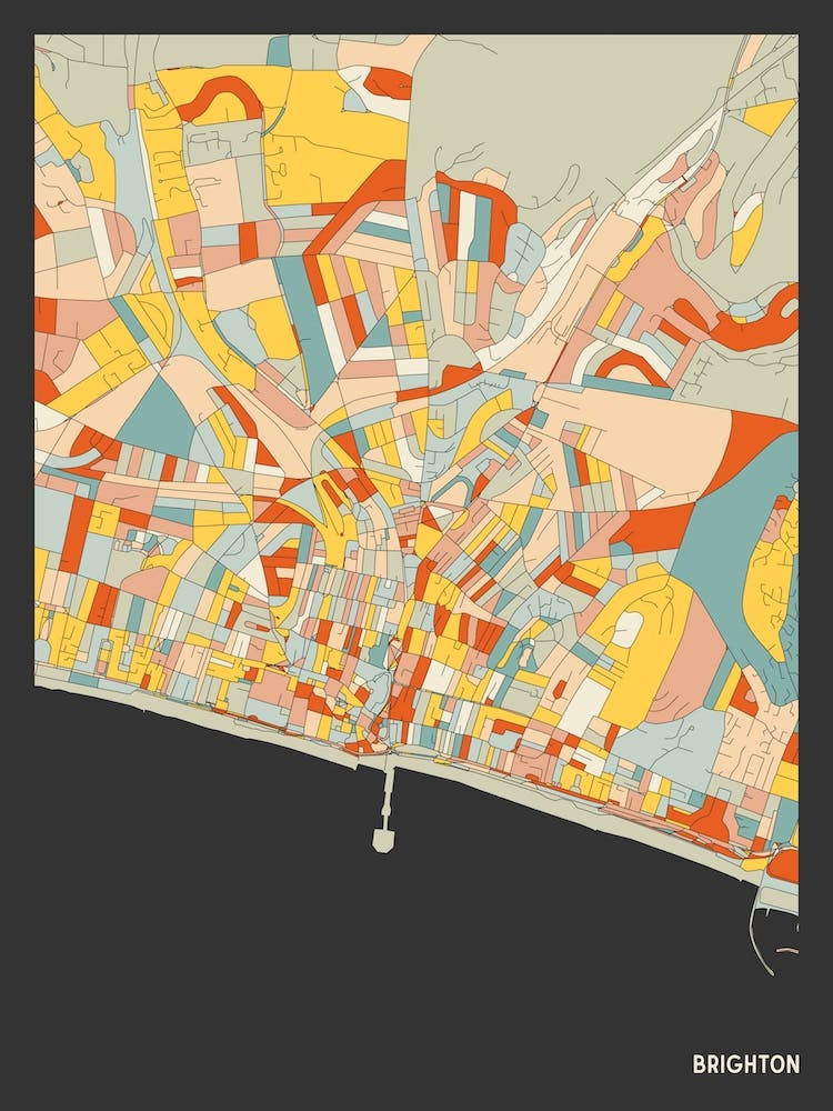 Brighton England Uk Map