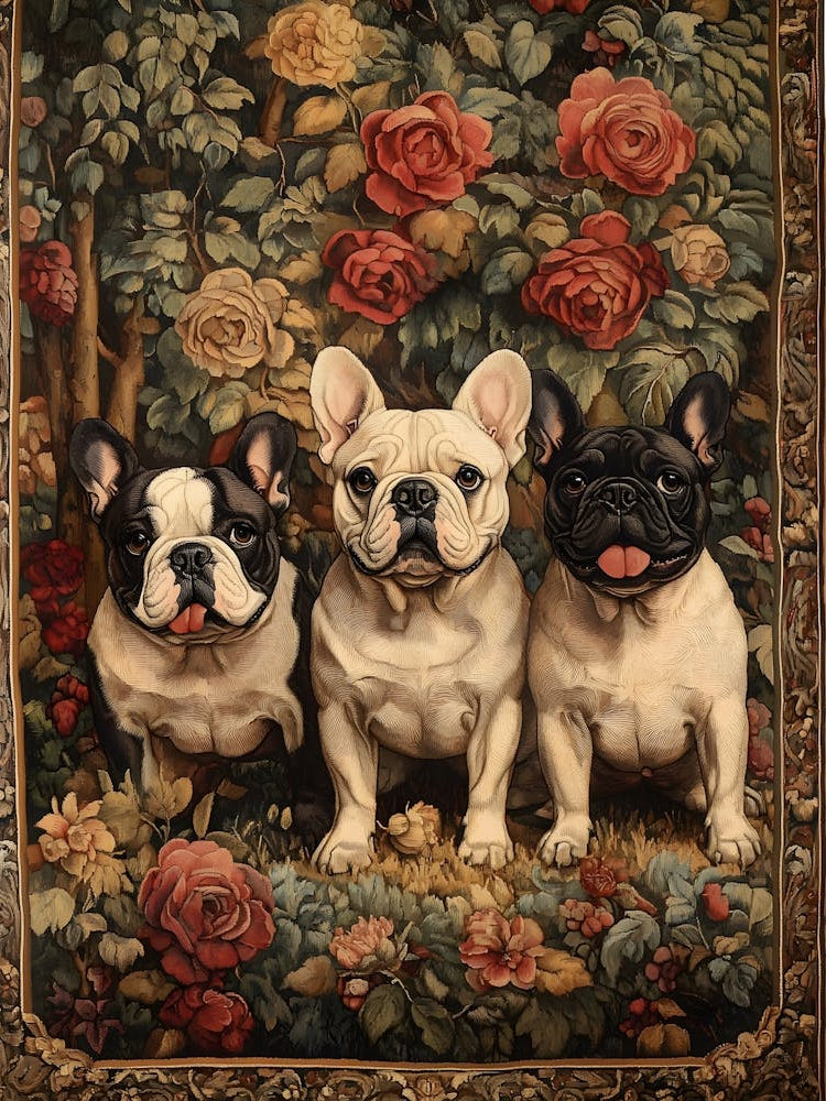 French Bulldog Tapestry 3