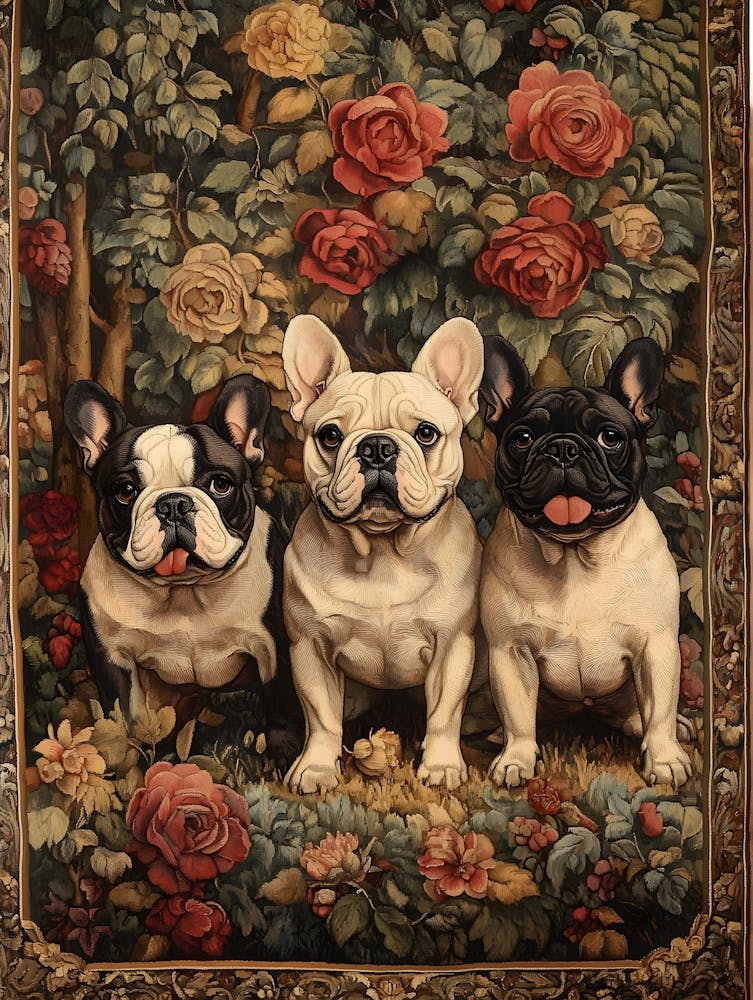French Bulldog Tapestry 3