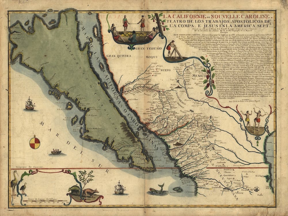La Californie Ou Nouvelle Caroline Teatro De Los Trabajos, Apostolicos De La Compa