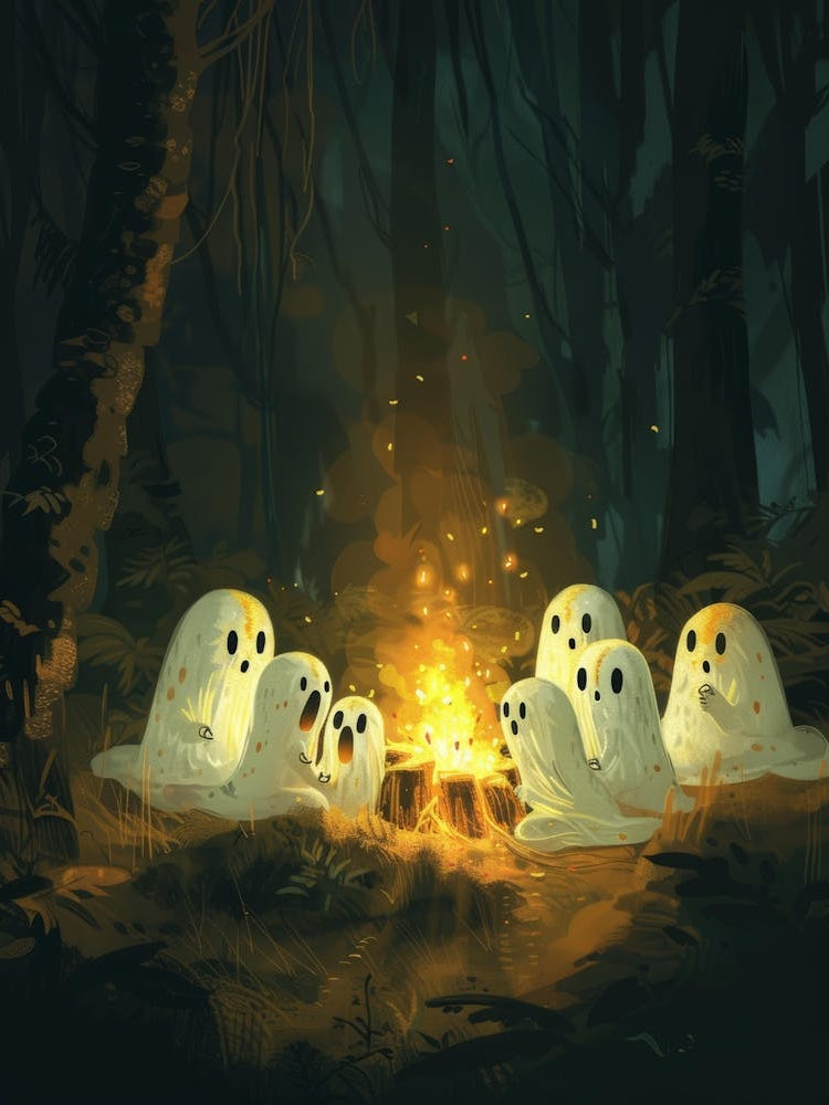 Ghosts Around A Campfire