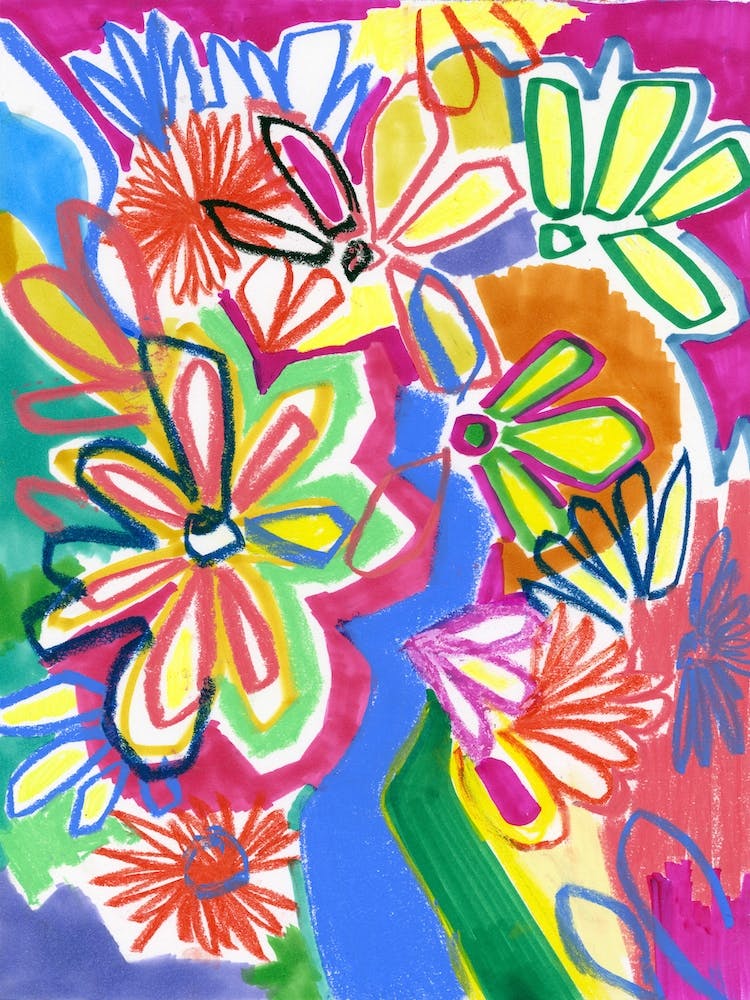 Bright Abstract Florals
