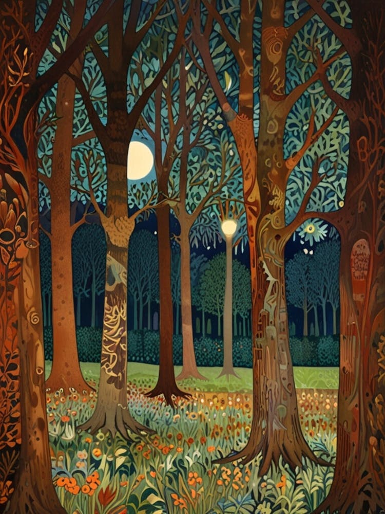 William Morris Forest At Night 21