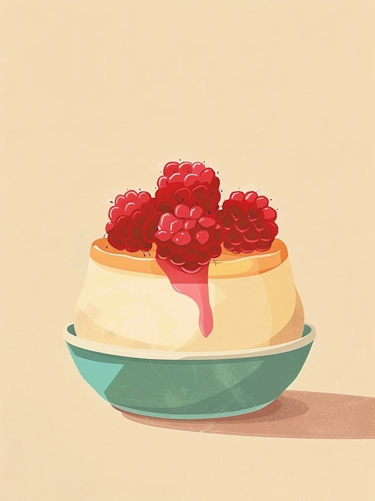 Panna Cotta With Raspberry Jelly 2