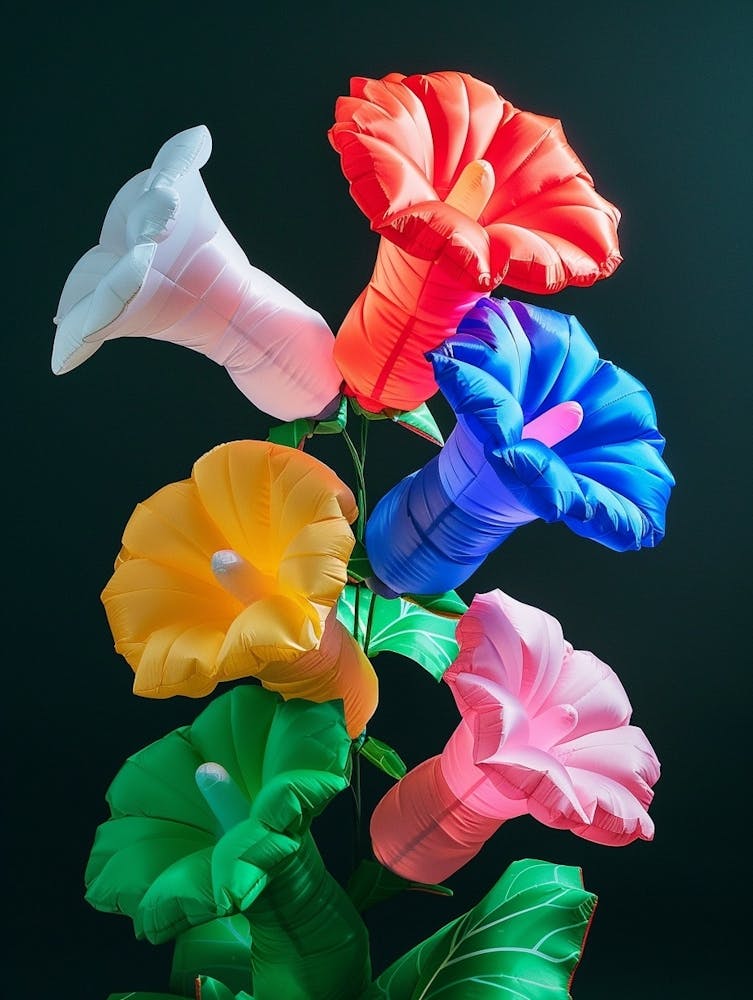 Bright Inflatable Flowers Hollyhock 1