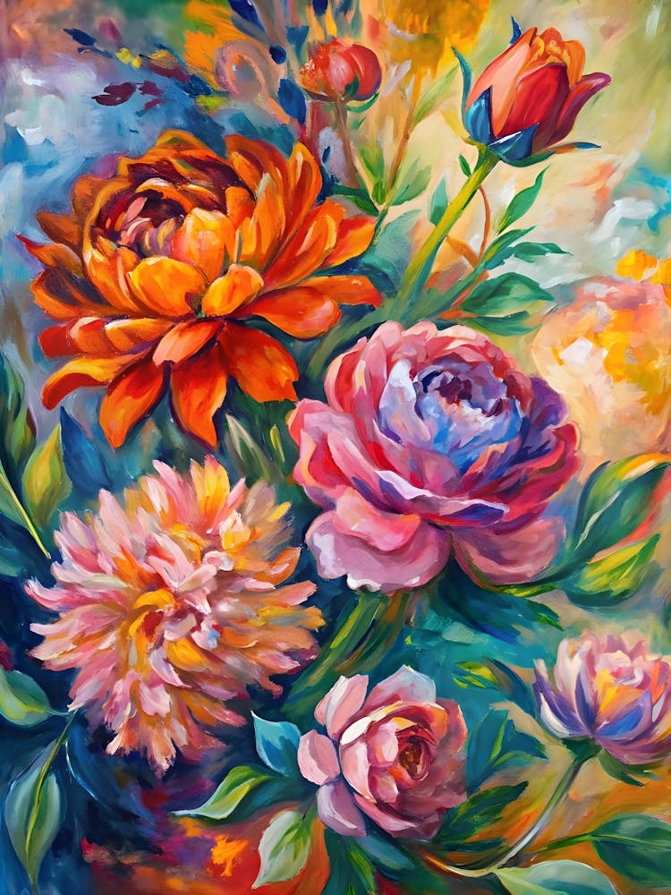Colorful Peonies