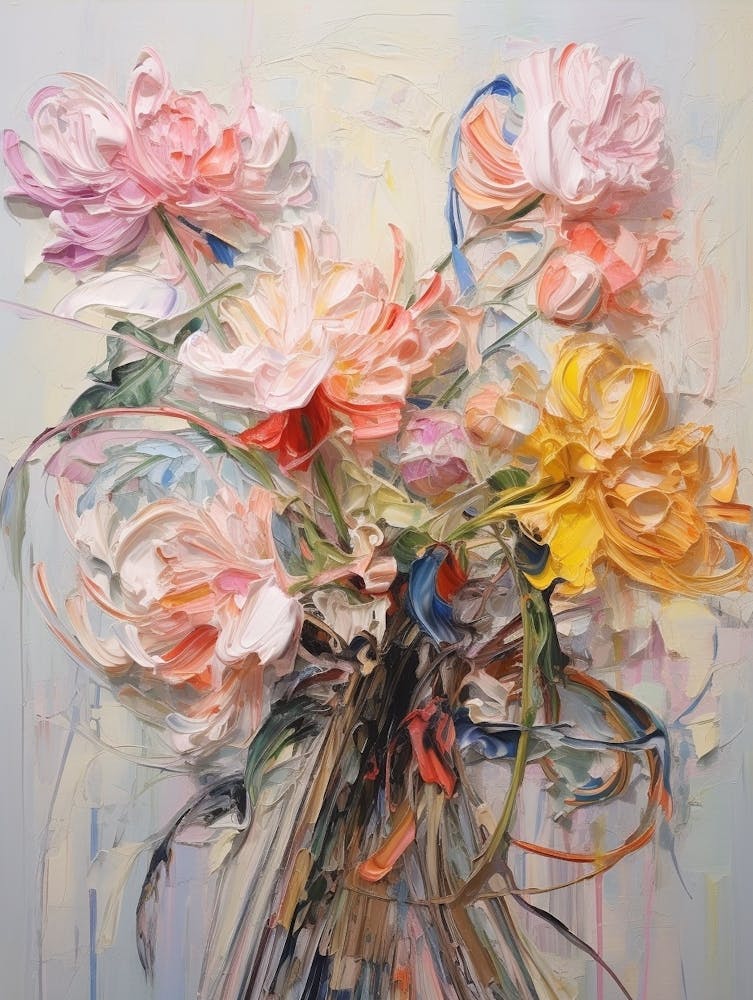 Abstract Flower Painting Chrysanthemum 3