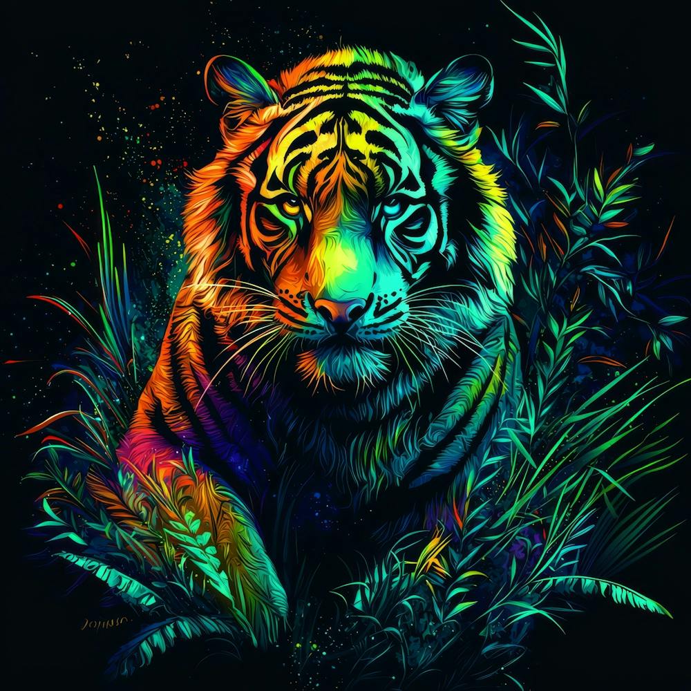 Tiger In The Jungle