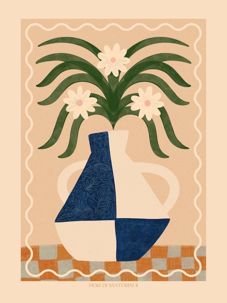 Fiori Santorini Floral Vase  