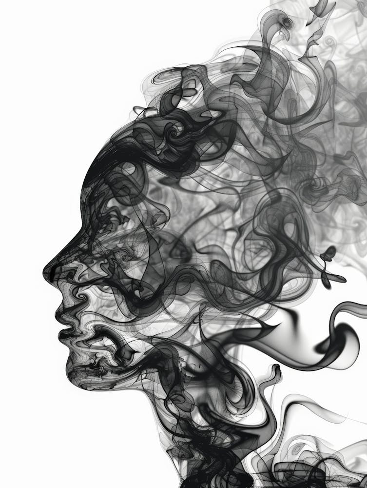 Smoke Portrait Of A Woman 2