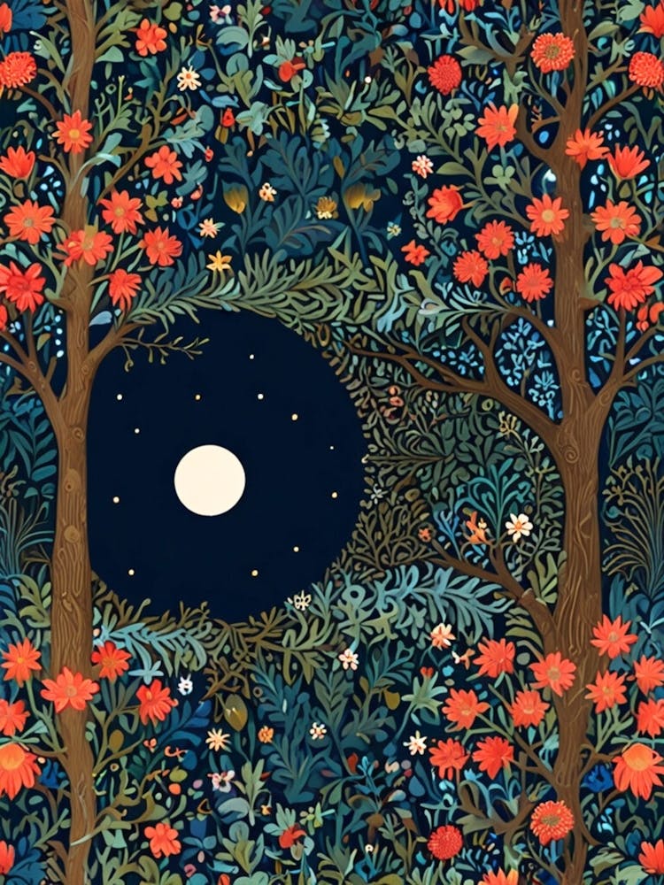 William Morris Moon In The Forest 30