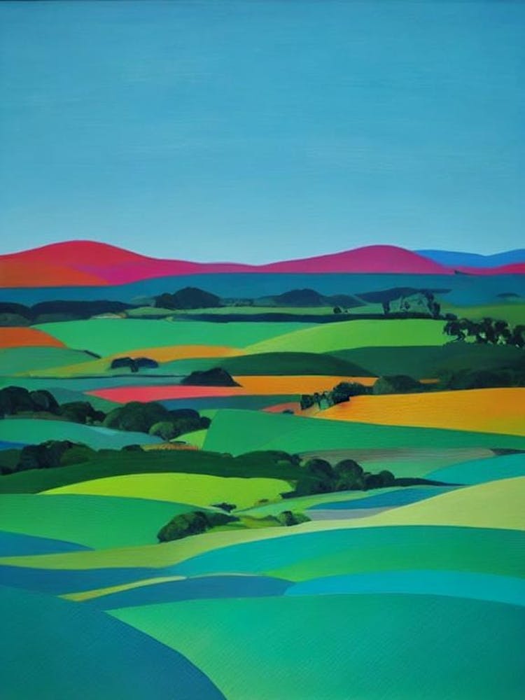 Amboró National Park Bolivia Blue Oil Painting 1 