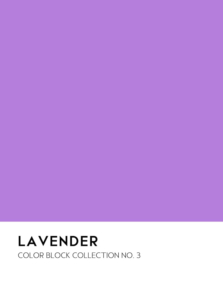 Lavender Color Block Collection Art Print by Shark Printables β Fy!