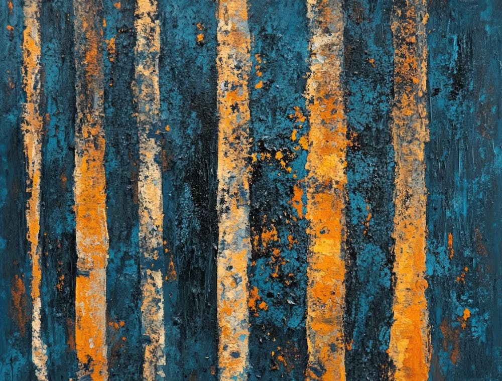 Blue And Orange Stripes