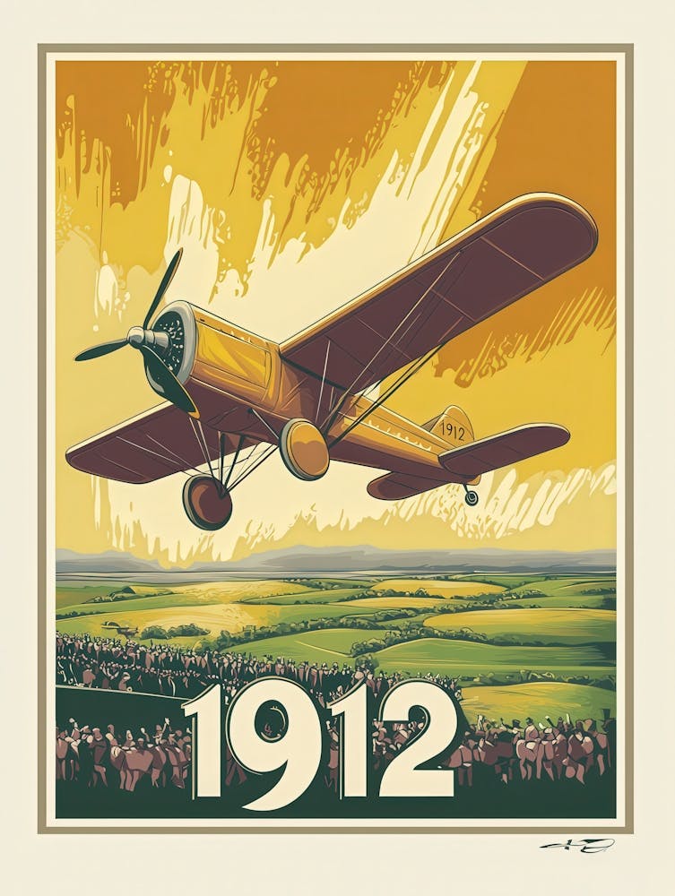 Aihrgdesign Ein Retro Reiseposter Feiert Den 1912 Fortschritt 06df2c50 D5d0 46fd B9dc 518696327b10 3