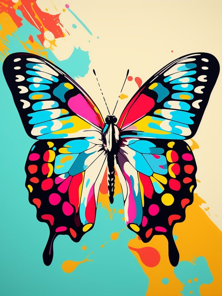 Pop Art Skipper Butterfly 3