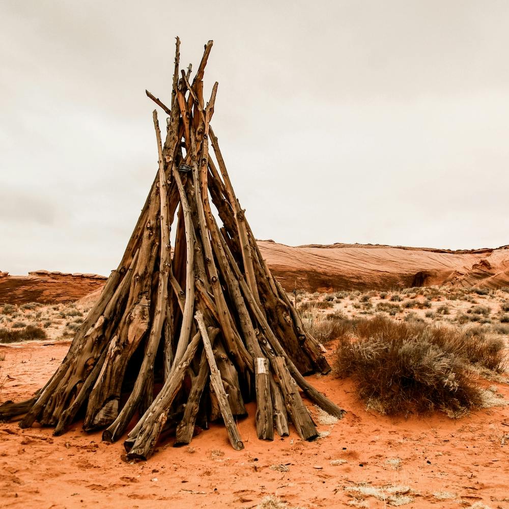Wooden Tipi Square