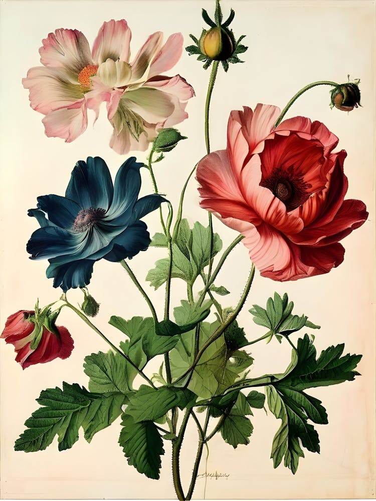 A Burst of Color: A Close-Up Look at a Vibrant Bouquet  