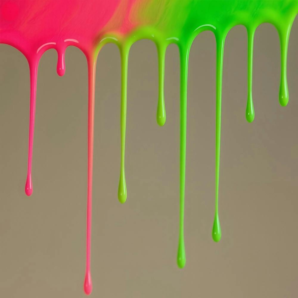 Tropfende Farbe