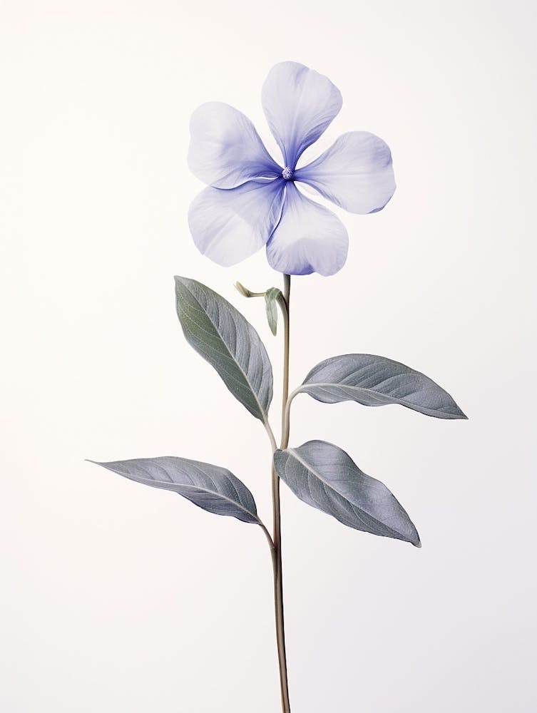 Pressed Flower Botanical Art Periwinkle 1