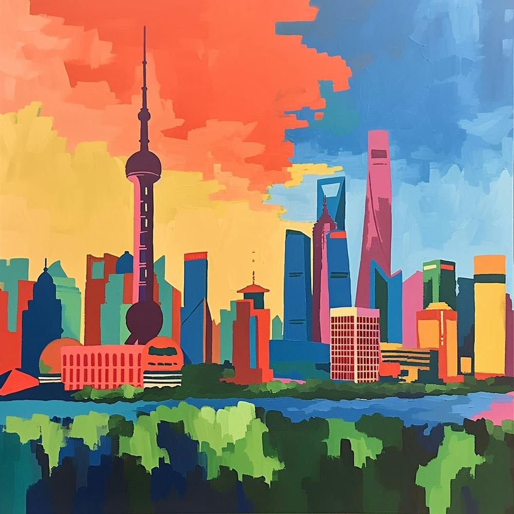 Abstract Travel Collection Shanghai China 1