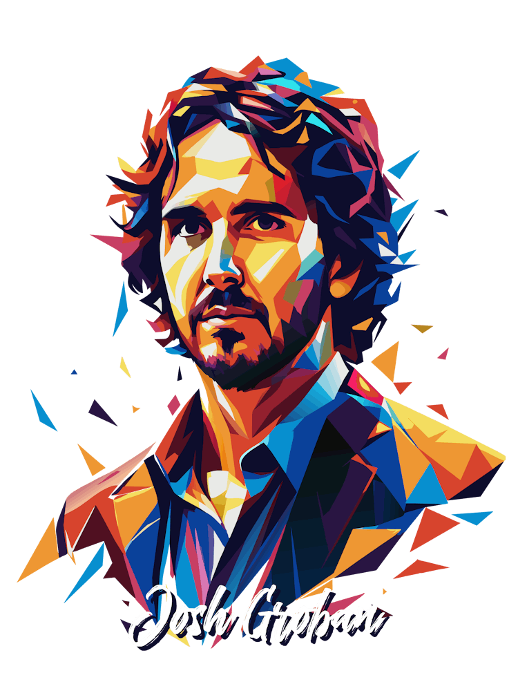 Josh Groban 02 Portrait Music Icon Style WPAP Pop Art