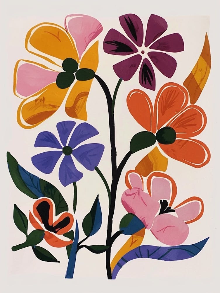 Painted Florals Cyclamen 1