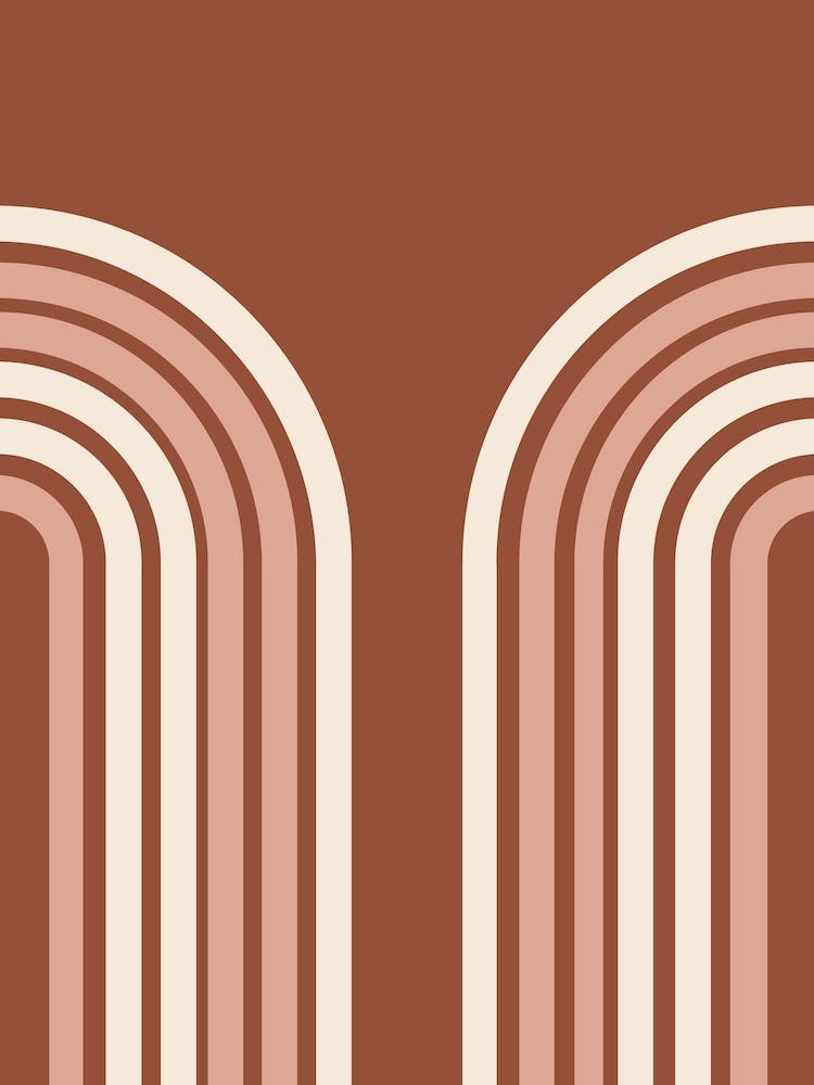 Autumn Double Rainbow Abstract