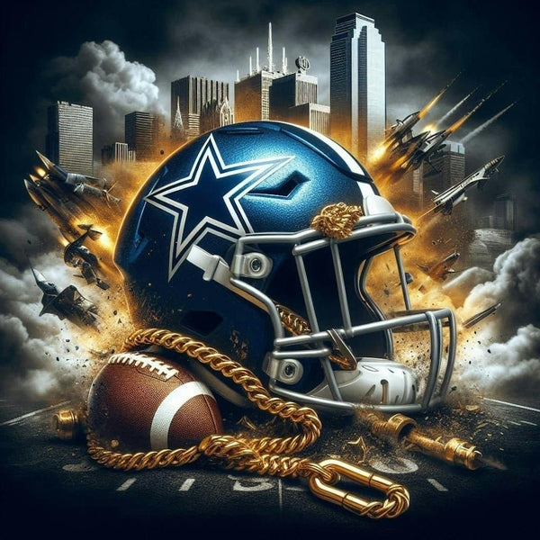 dallas cowboys helmet and football Dallas Cowboys Art Print by Kalilove – Fy!