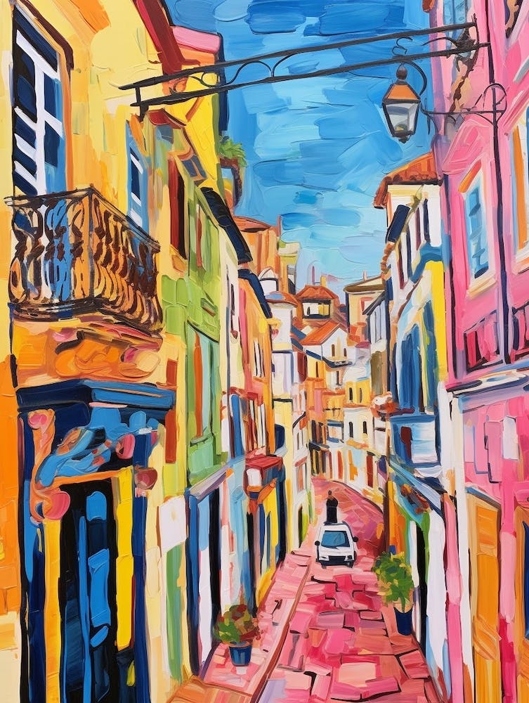 Lisbon Portugal 2 Fauvist Painting