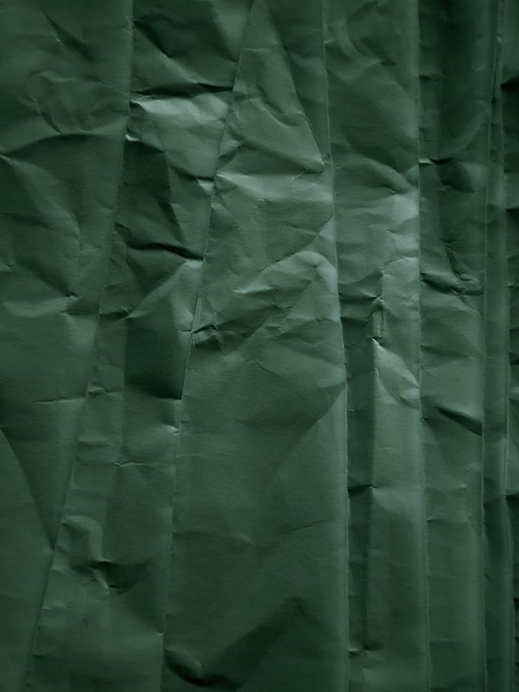 Emerald Green Abstract Paper Forest