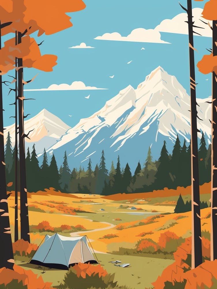 New Zealand 2 Travel Illustration