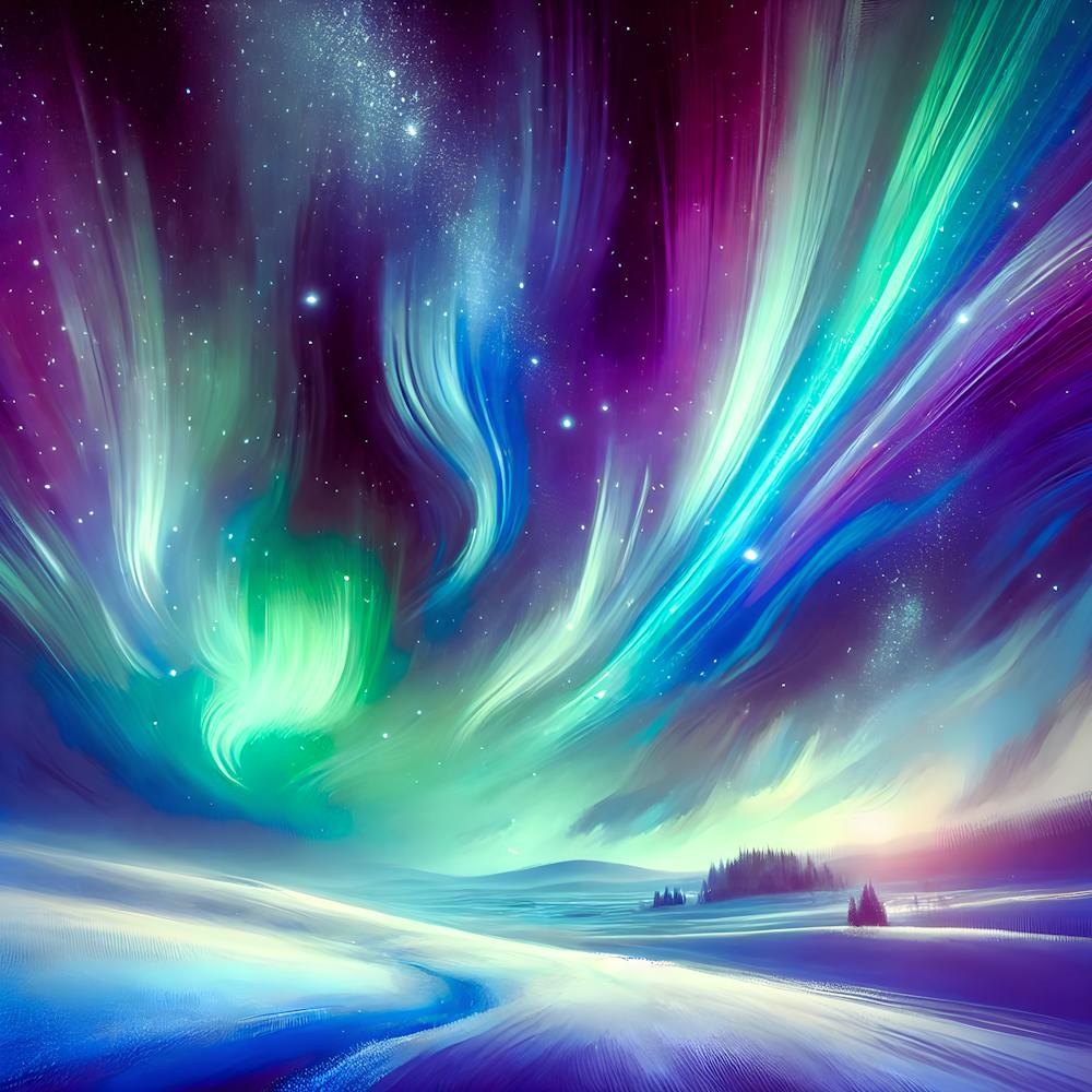 Aurora Borealis  Celestial Dreams In The Night Sky