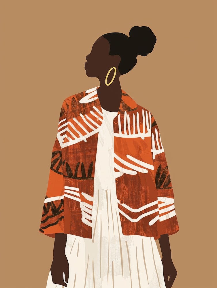 Afrikanische Frau Illustration 1