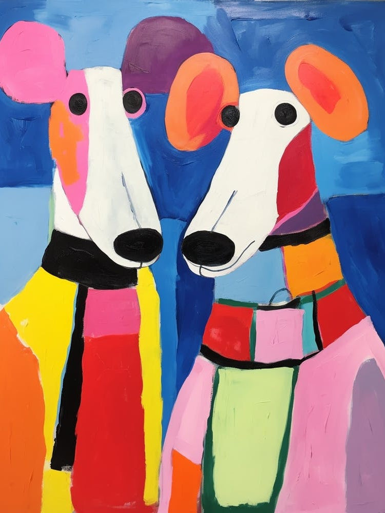 Colourful Kids Animal Art Rat 2