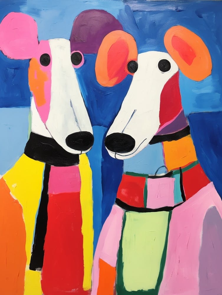 Colourful Kids Animal Art Rat 2