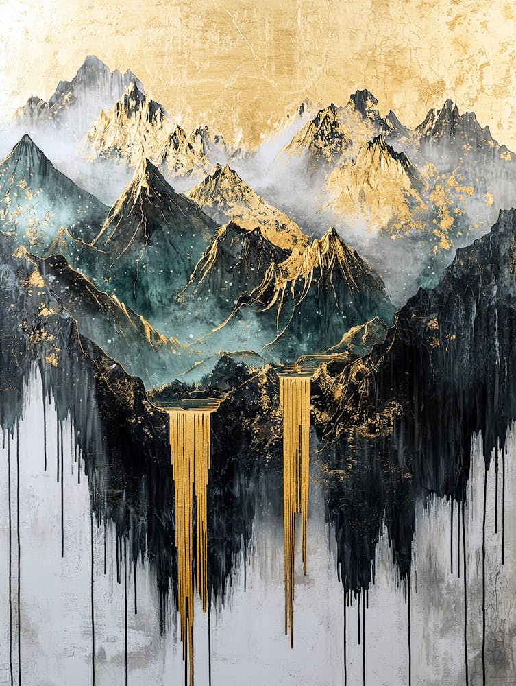 Drakensberg Golden Peaks - Gilded Flow