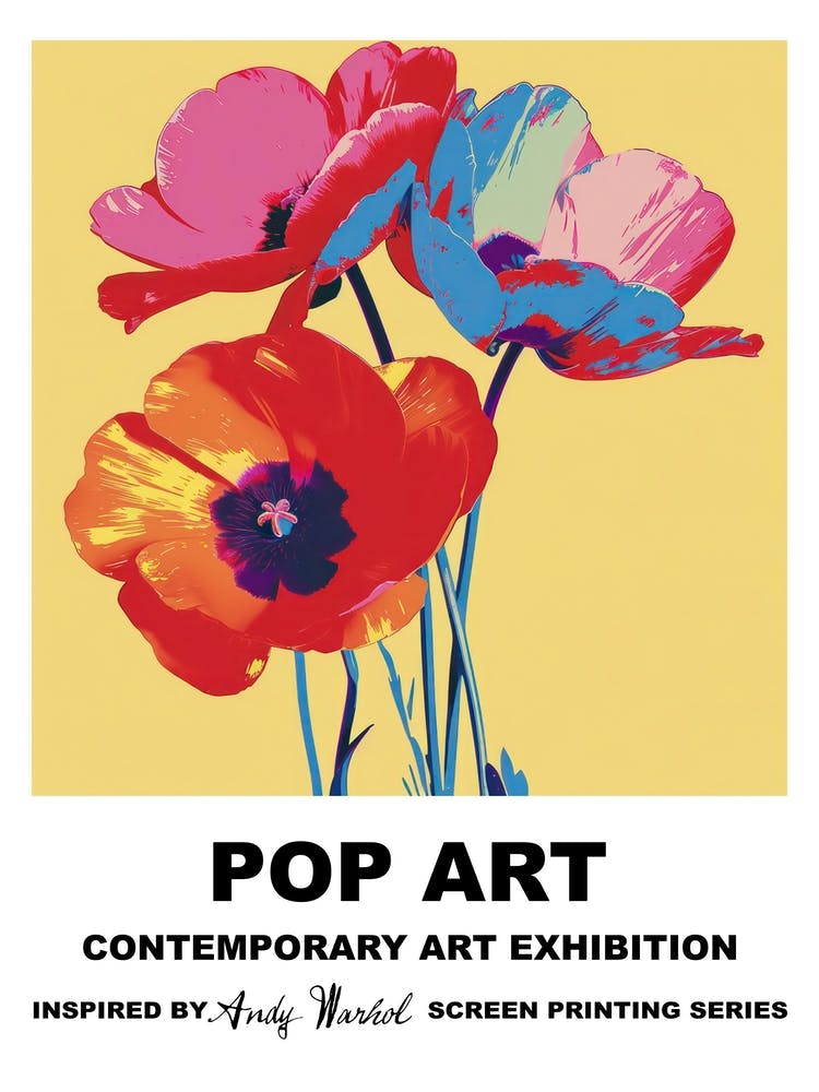 Flowers Pop Art 4