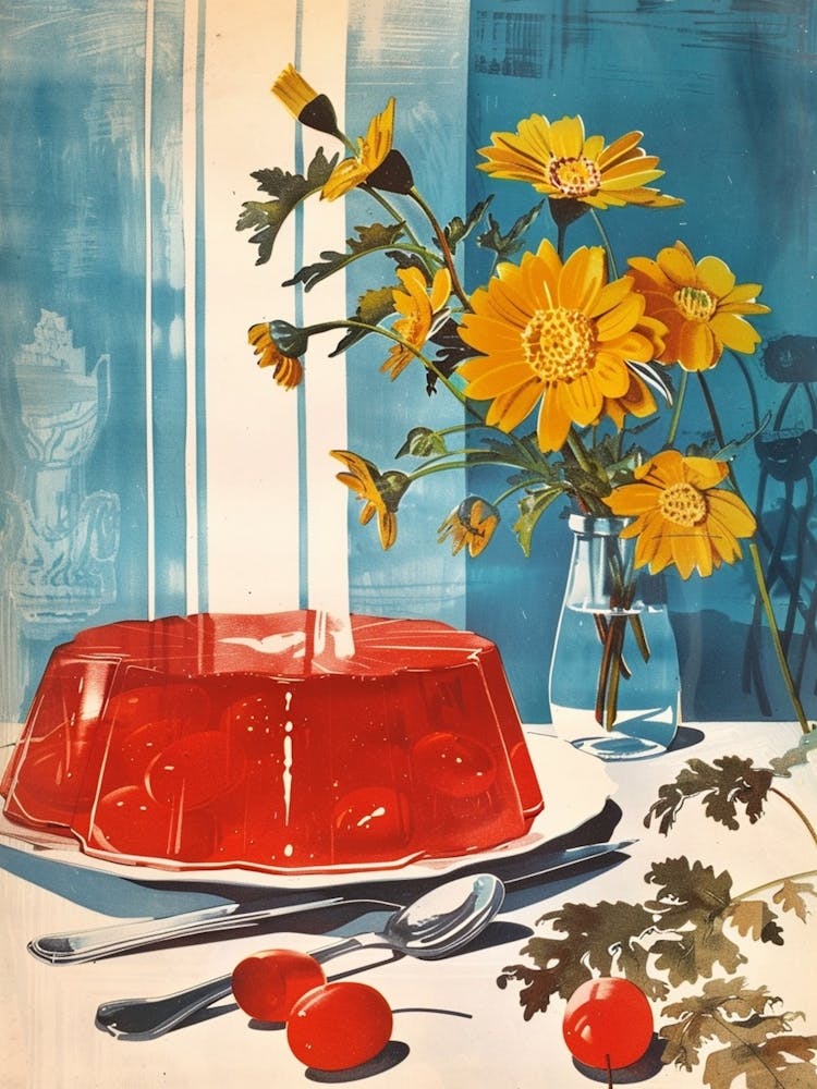 Rote Gelee Vintage Kochbuch Inspiriert 3