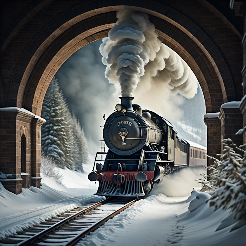 Steam train 2 Created Using Imagine AI Art