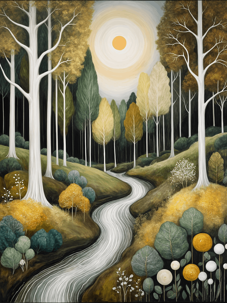 Dreamy Stream In The Woods