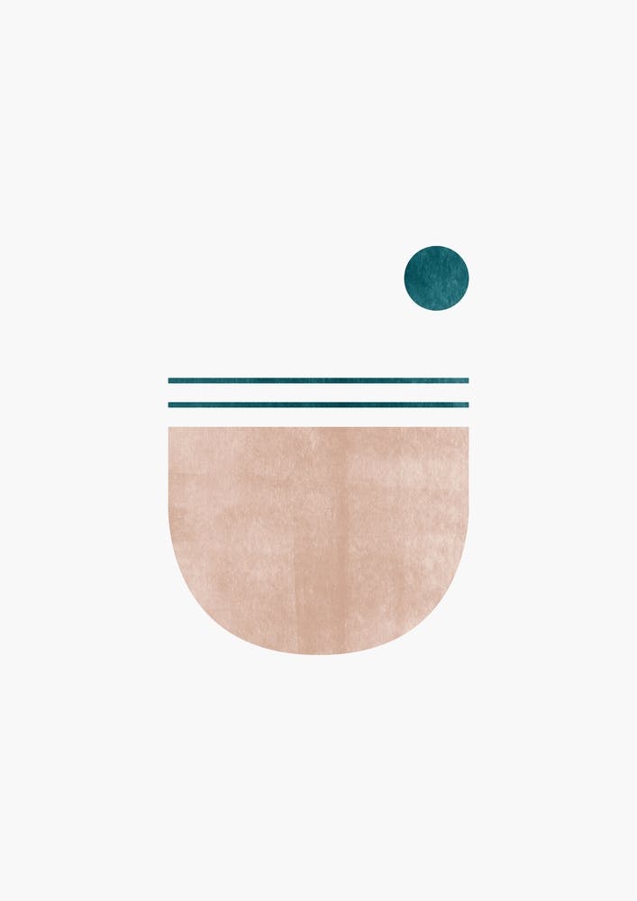 Modern Minimal - Geometric Lines and Earthy Tones