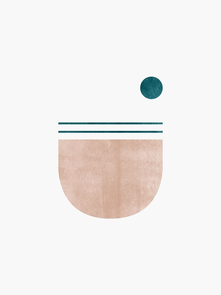 Modern Minimal - Geometric Lines and Earthy Tones