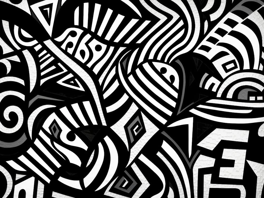 Patterns Abstract Black And White 1