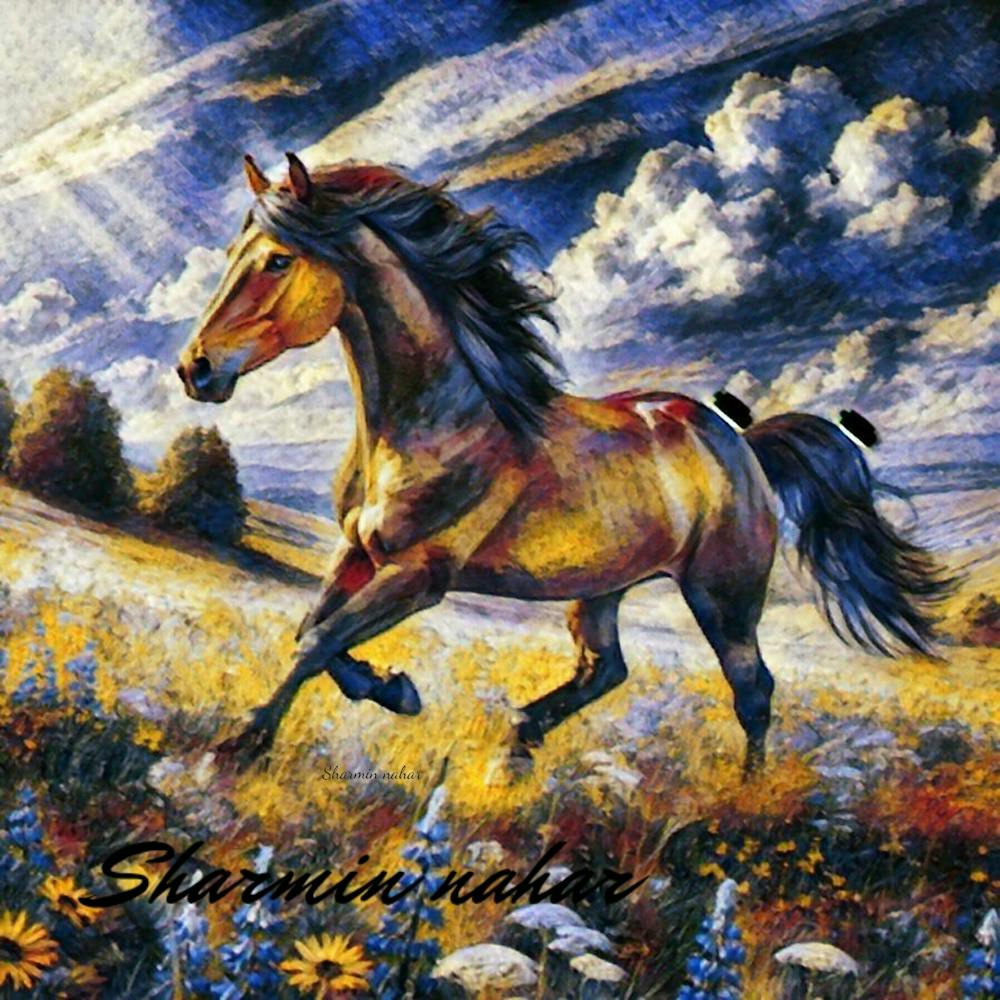 Horse In The Meadow