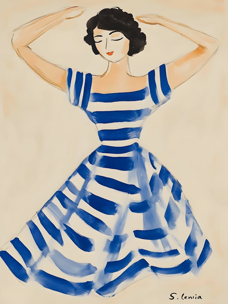 Gestreiftes Kleid 2