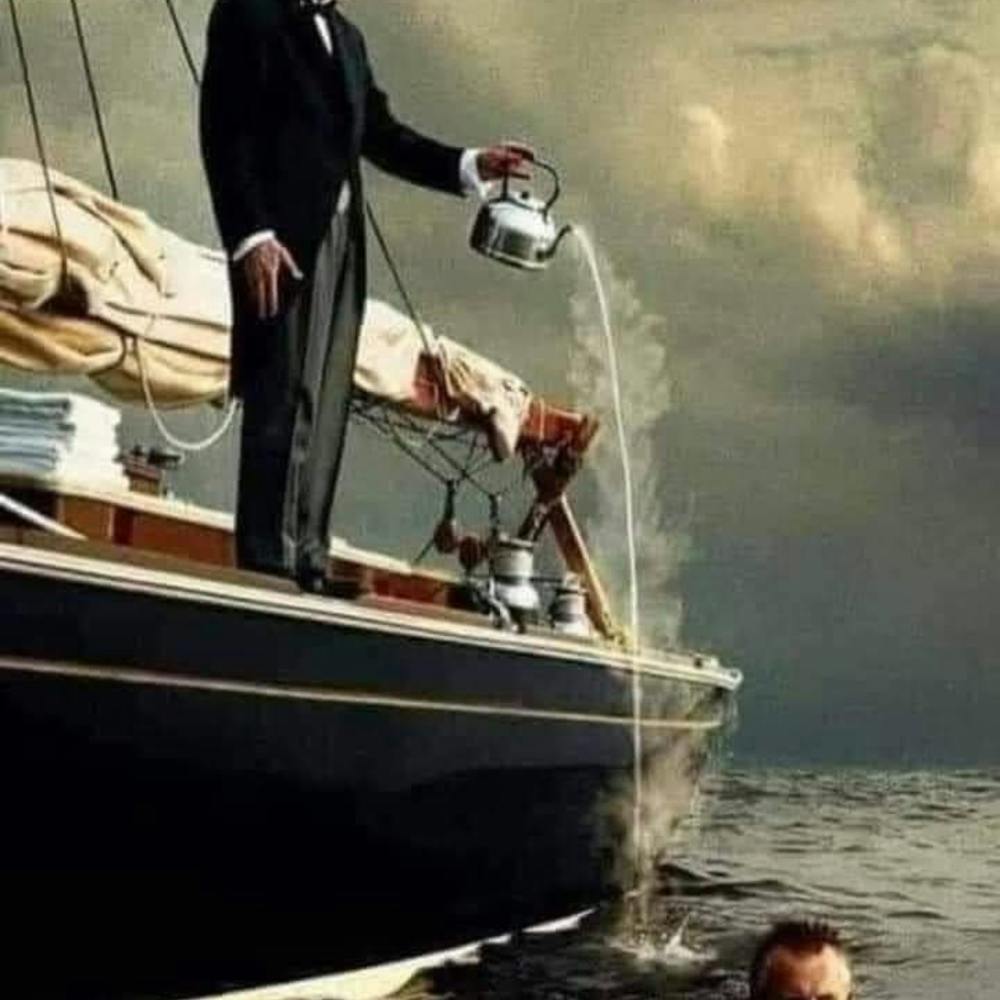 Man On A Boat