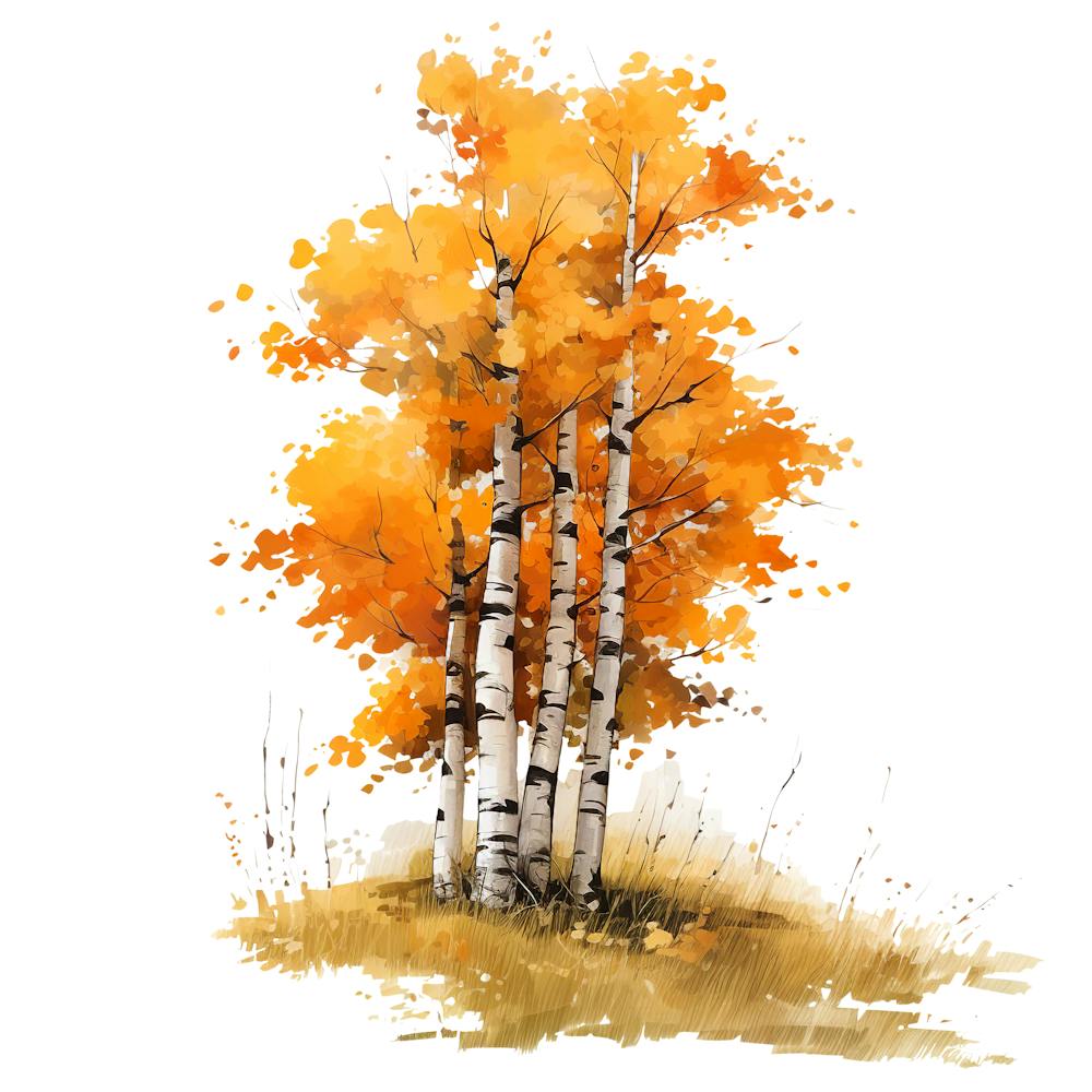 Autumn Birch Trees