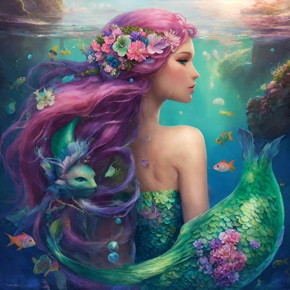 The enchanting mermaid.