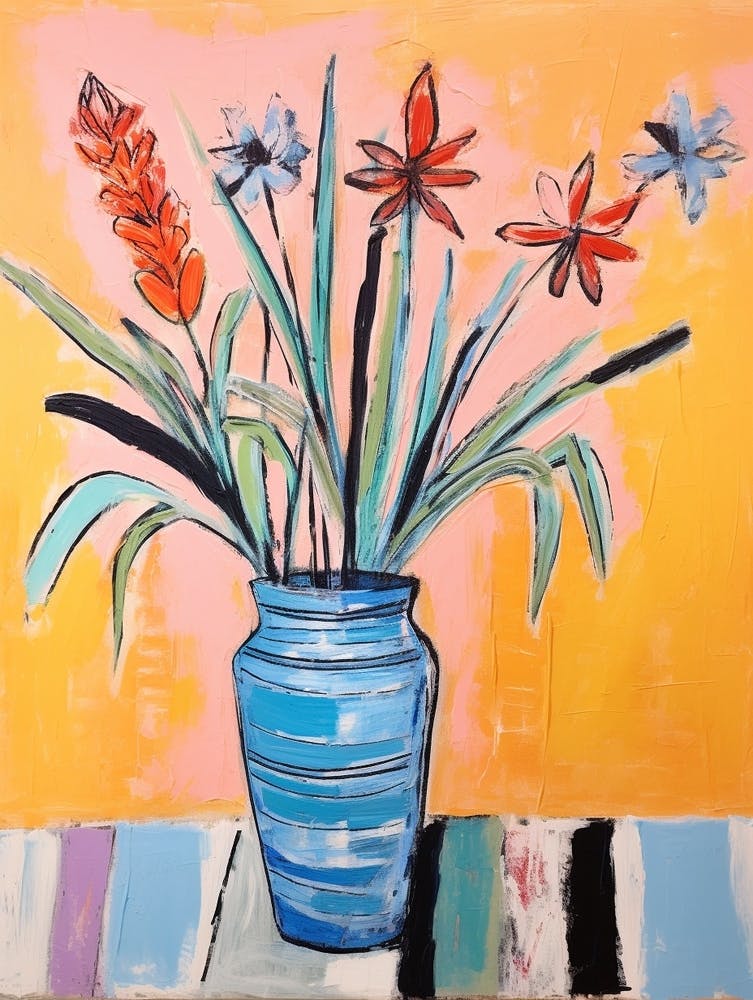 Flower Painting Fauvist Style Kangaroo Paw 1